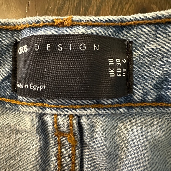 ASOS DESIGN denim 'original' mini skirt in midwash - Picture 4 of 6